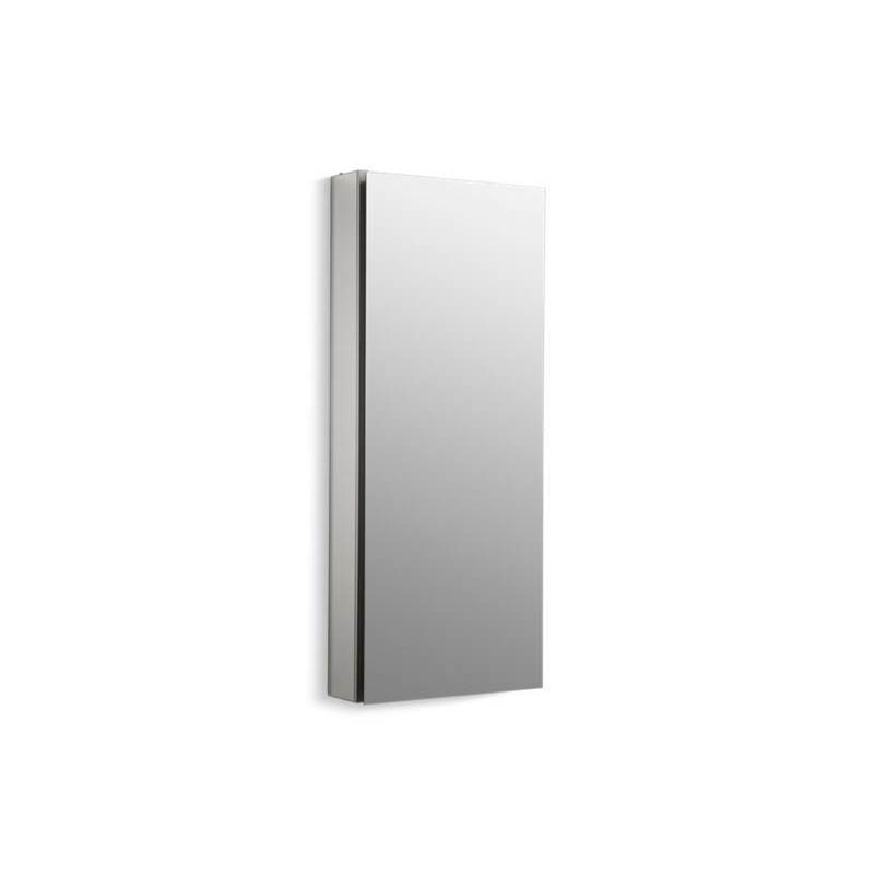 Kohler Catalan® 15'' W x 36-1/8'' H aluminum single-door medicine cabinet with 107 degree hinge