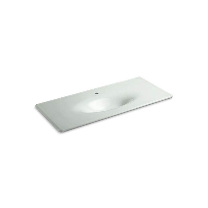 Kohler Iron/Impressions® 49'' Enameled cast iron vanity top with integrated oval sink