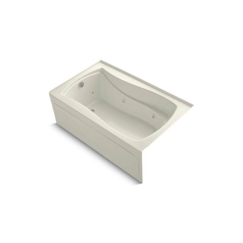 Kohler Mariposa® 60'' x 36'' alcove whirlpool with integral apron, integral flange and left-hand drain