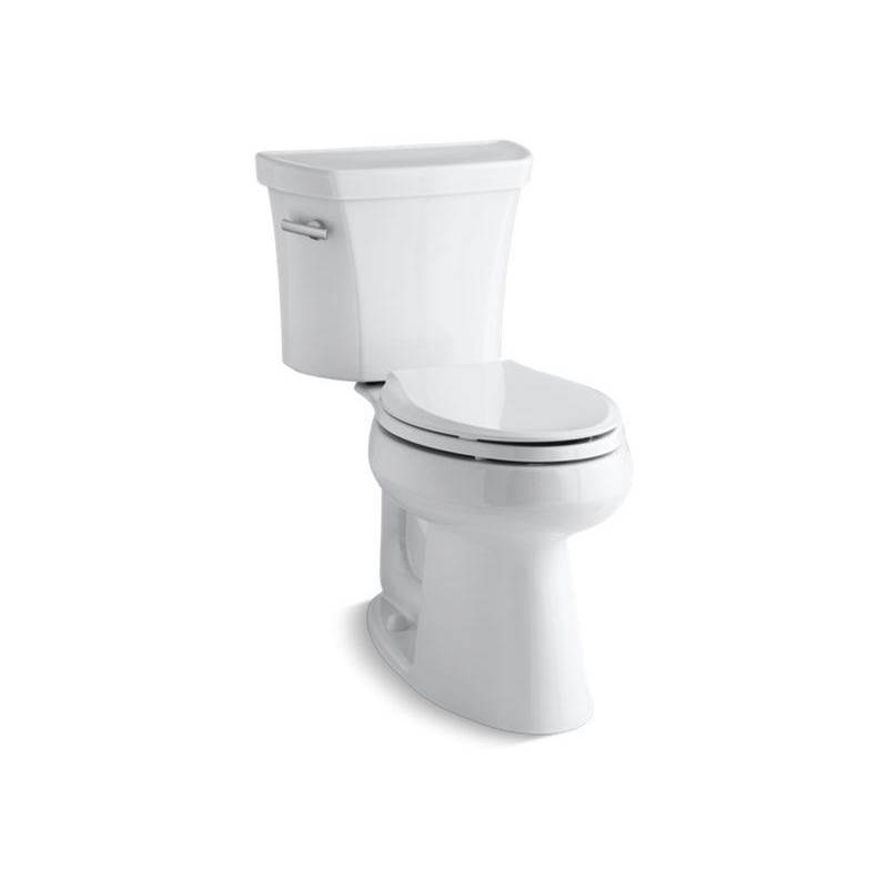 Kohler Highline® Two-piece elongated 1.28 gpf chair height toilet with insulated tank and 10'' rough-in