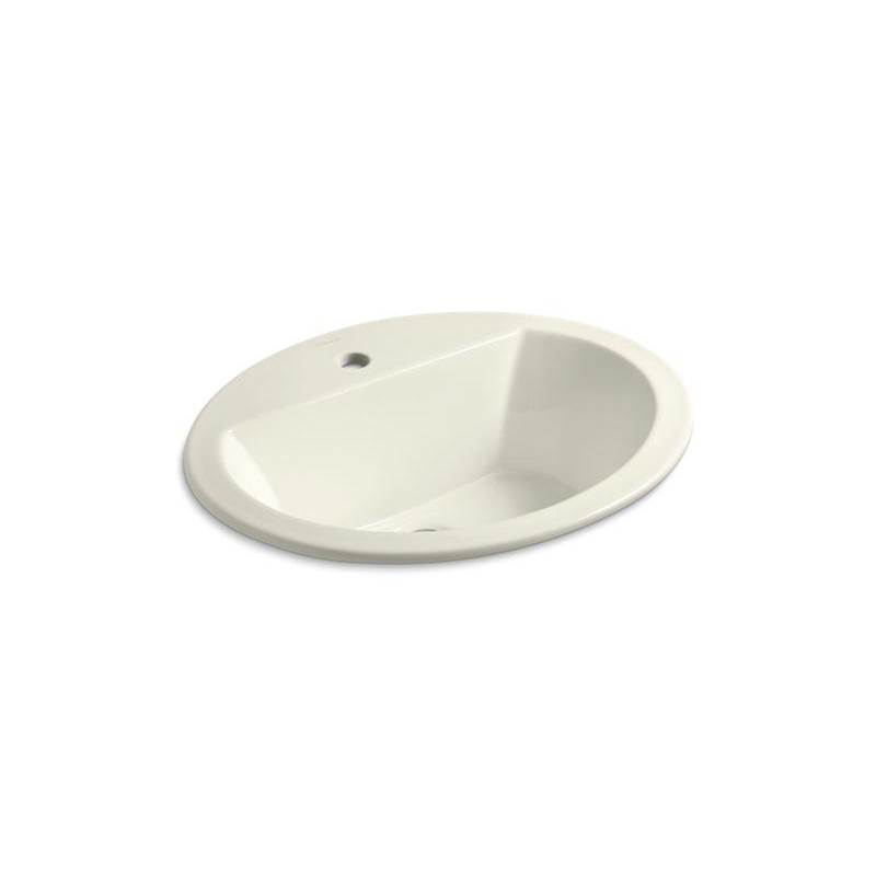 Kohler Bryant® Drop-in bathroom sink with single faucet hole