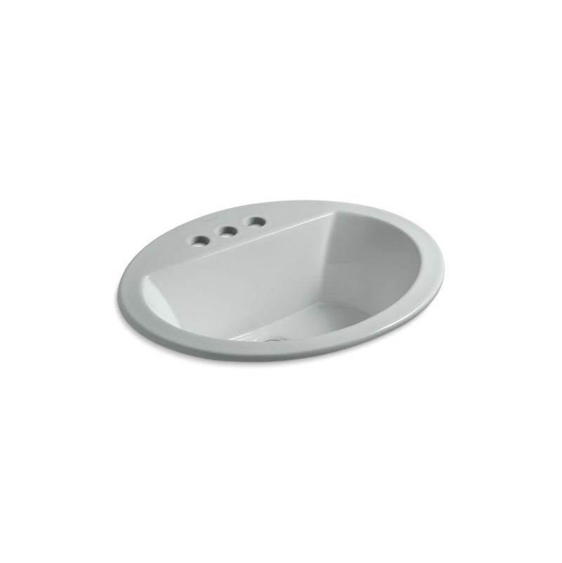 Kohler Bryant® Oval Drop-in bathroom sink with 4'' centerset faucet holes