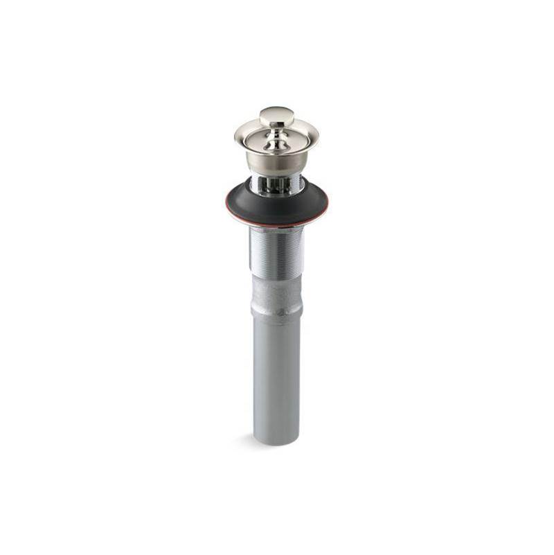 Kohler Bathroom sink drain with overflow and non-removable metal stopper