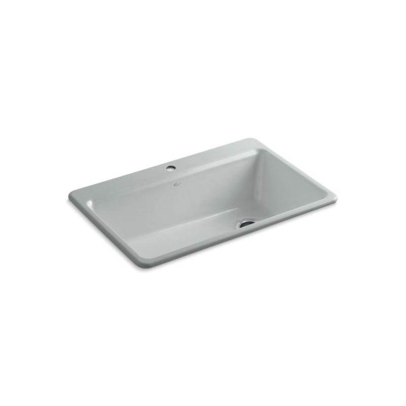Kohler Riverby® 33'' top-mount single-bowl workstation kitchen sink