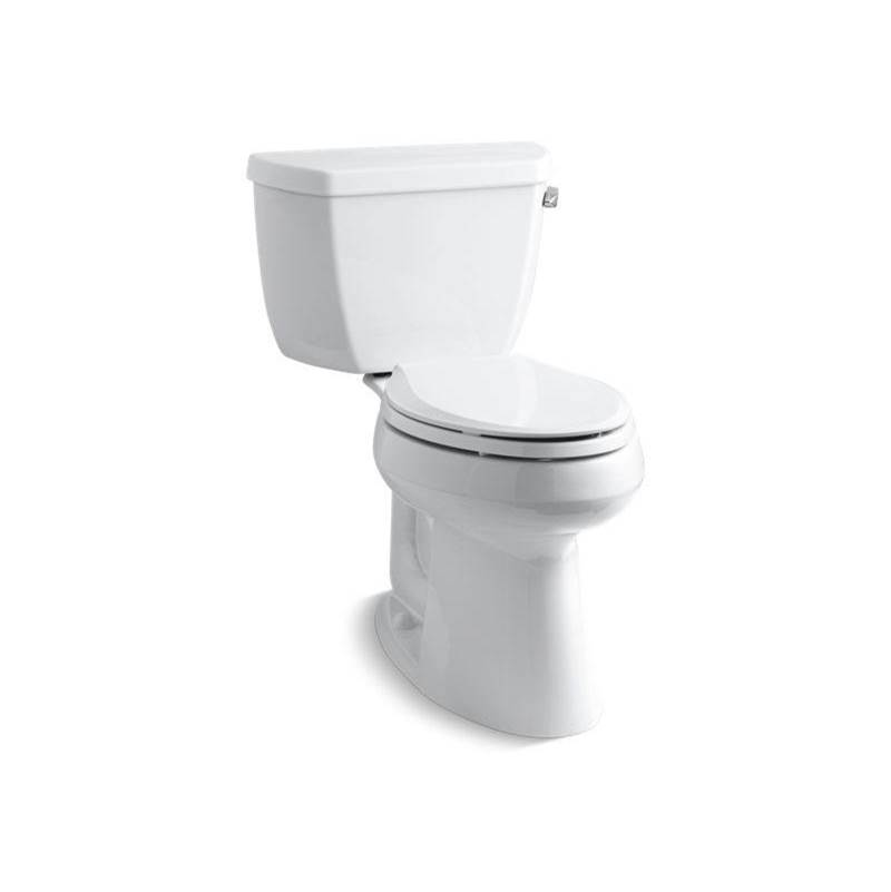 Kohler Highline® Classic Two-piece elongated 1.28 gpf chair height toilet with right-hand trip lever and 10'' rough-in