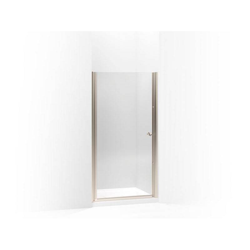 Kohler Fluence® Pivot shower door, 65-1/2'' H x 37-1/2 - 39'' W, with 1/4'' thick Crystal Clear glass