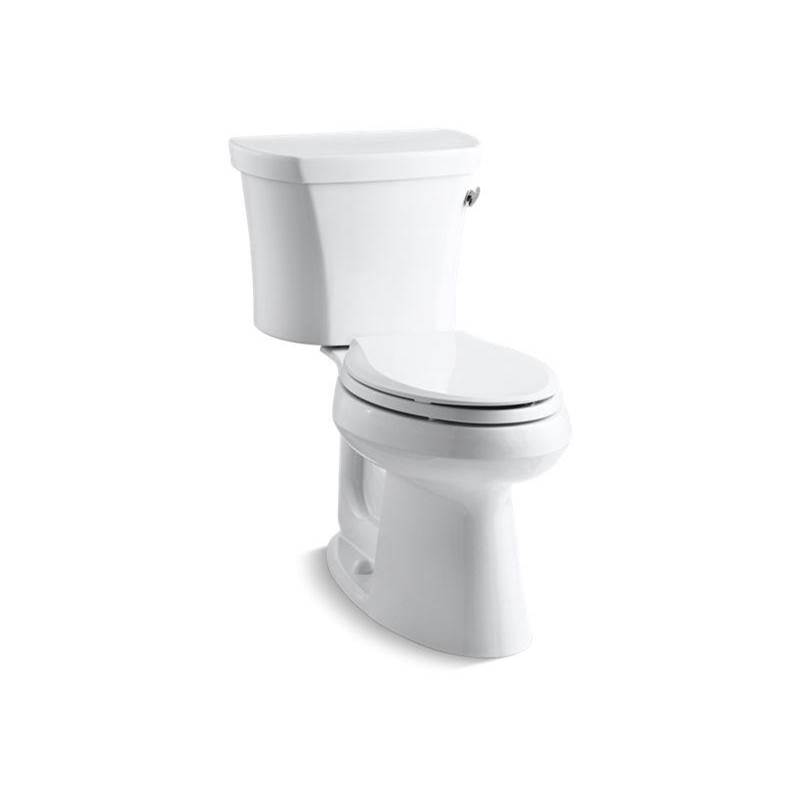 Kohler Highline® Two-piece elongated 1.28 gpf chair height toilet with right-hand trip lever, insulated tank and 14'' rough-in