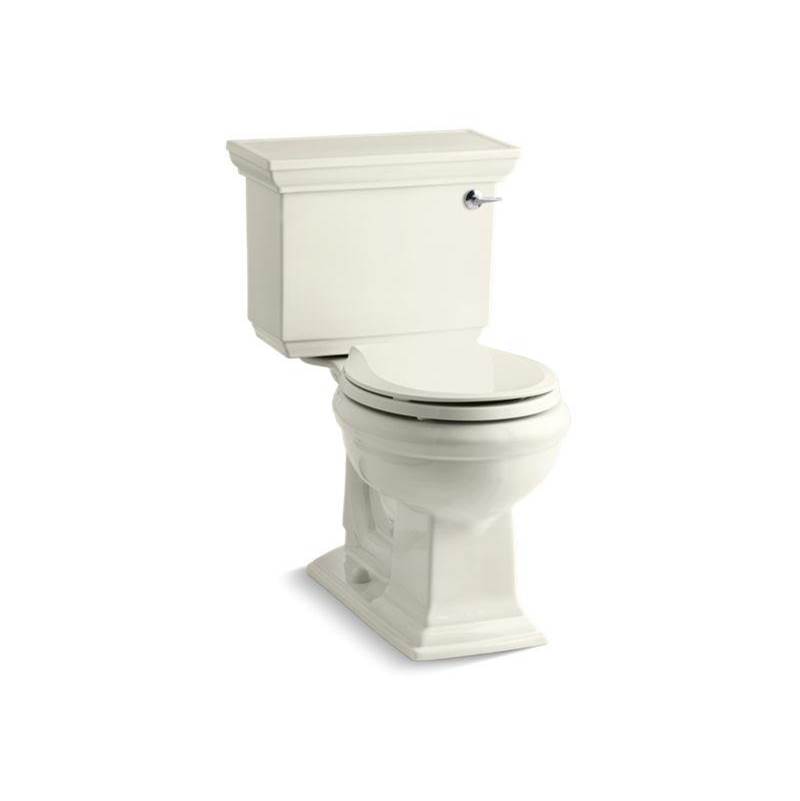 Kohler Memoirs® Stately Two-piece round-front 1.28 gpf chair height toilet with right-hand trip lever