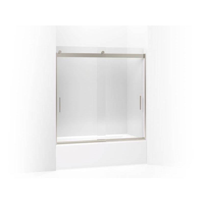 Kohler Levity® Sliding bath door, 59-3/4'' H x 54 - 57'' W, with 1/4'' thick Crystal Clear glass and blade handles