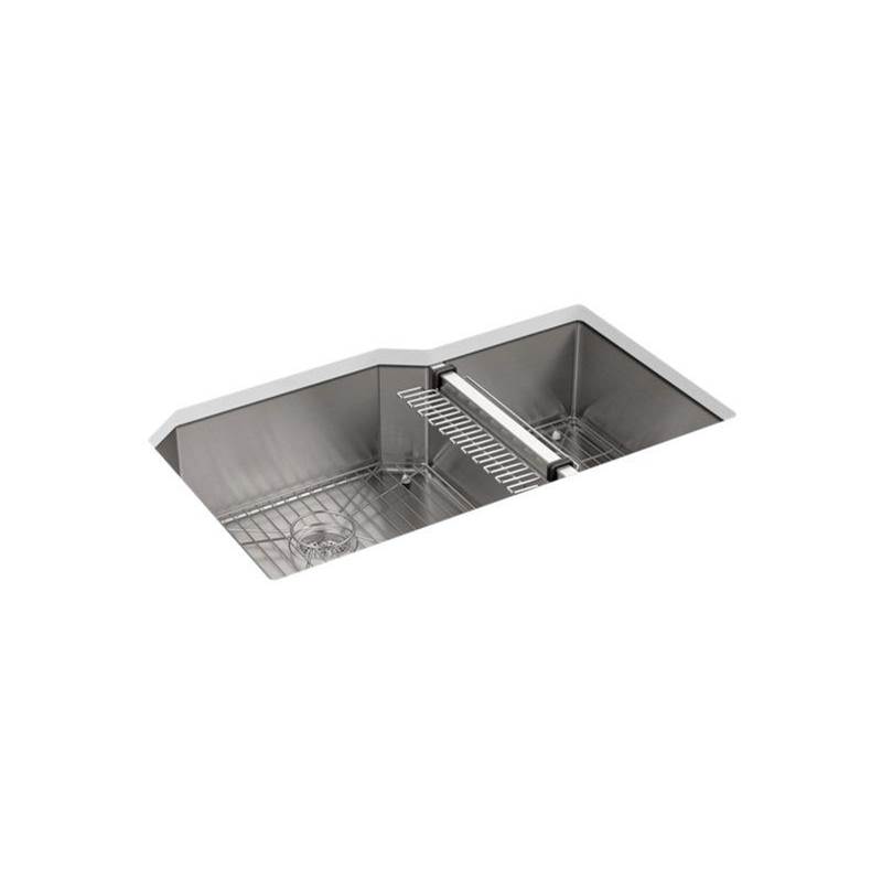 Kohler Strive® 35-1/2'' undermount double-bowl kitchen sink
