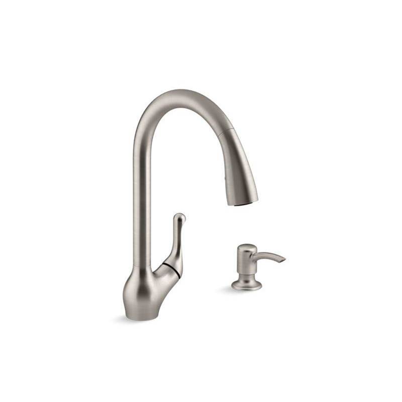Kohler Barossa® Pull-down kitchen sink faucet with two-function sprayhead
