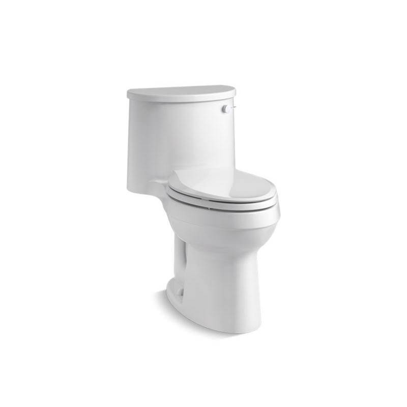 Kohler Adair® One-piece elongated chair height 1.28 gpf chair-height toilet with right-hand trip lever, and Quiet-Close™ seat