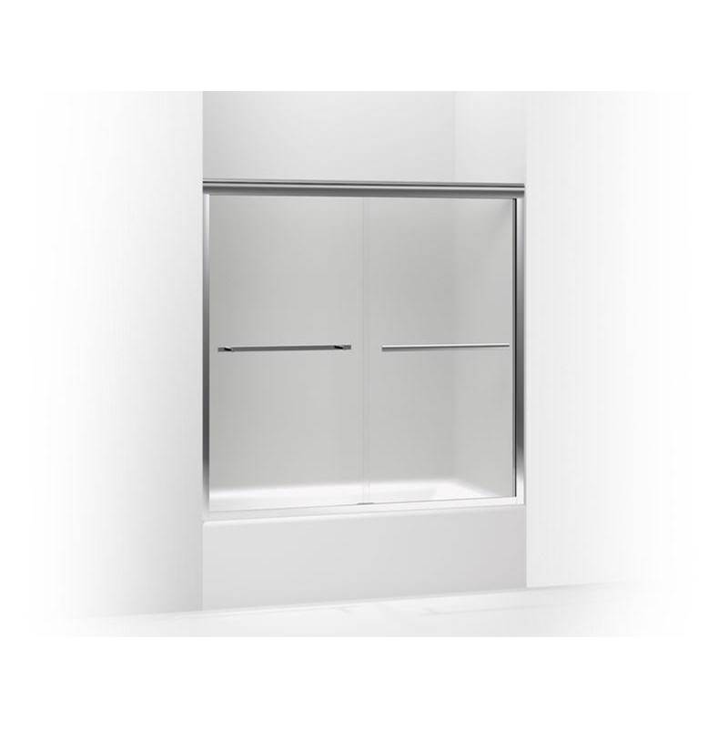 Kohler Gradient® sliding bath door 58-1/16'' H x 59-5/8'' W, with 1/4'' thick Frosted glass