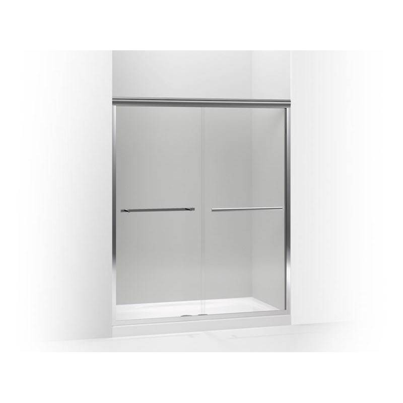 Kohler Gradient® sliding shower door, 70-1/16'' H x 59-5/8'' W, with 1/4'' thick Crystal Clear glass