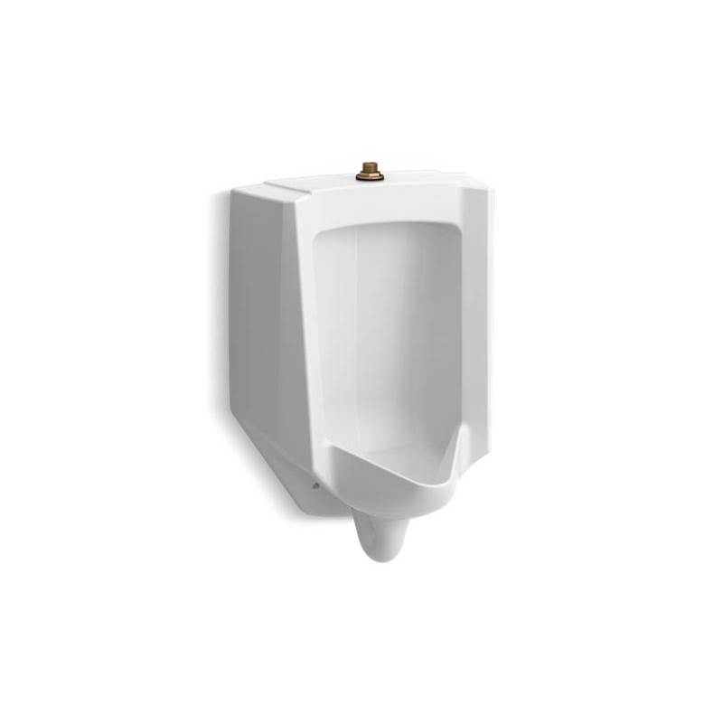 Kohler Bardon™ High-Efficiency Urinal (HEU), washout, wall-hung, 0.125 gpf to 1.0 gpf, top spud, antimicrobial