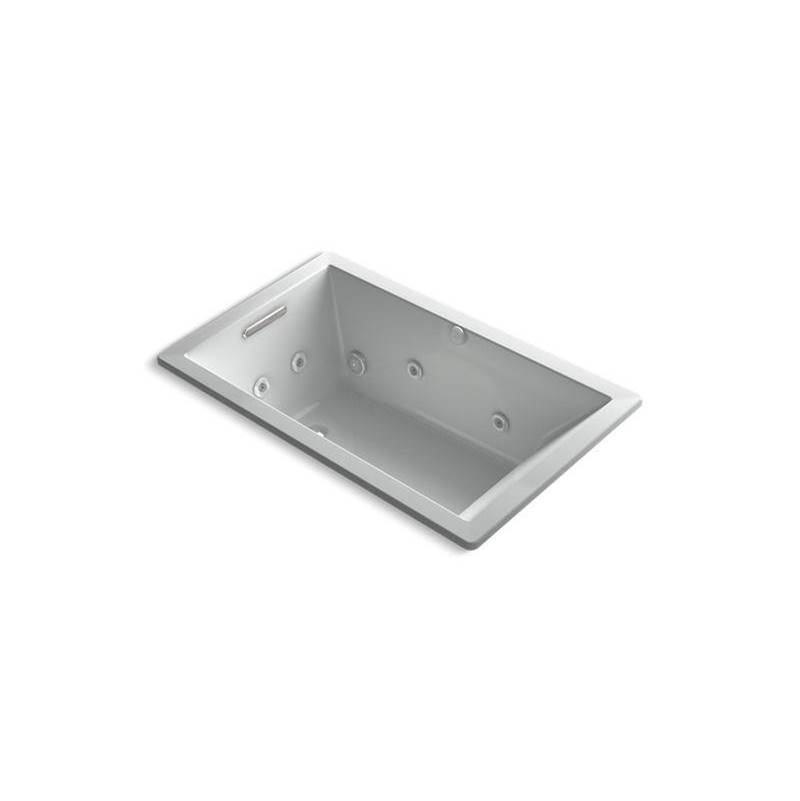 Kohler Underscore® 60'' x 36'' heated whirlpool bath with end drain