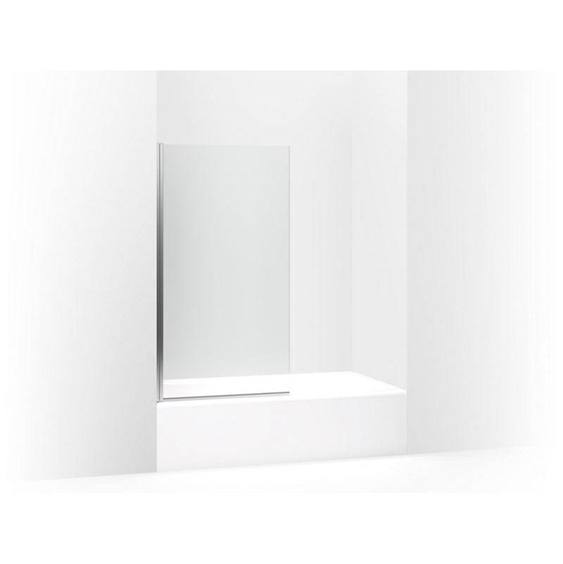 Kohler Aerie® Bath screen, 56-15/16'' x 32'' W with 1/4'' thick Crystal Clear glass and square corner