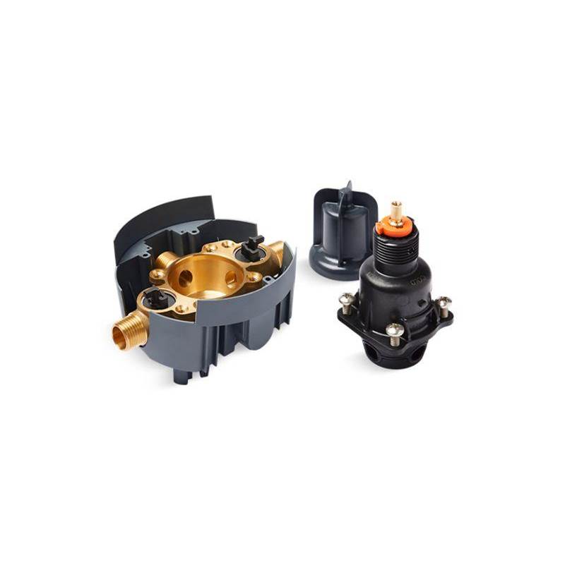 Kohler Rite-Temp® Pressure-balancing valve body and cartridge kit with service stops