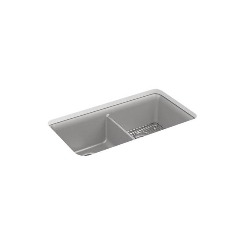 Kohler Cairn® 33-1/2'' undermount double-bowl kitchen sink