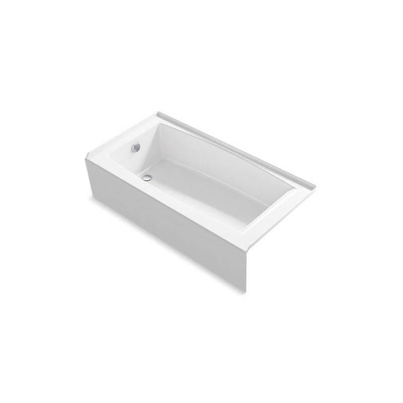 Kohler Entity® 60'' x 30'' alcove bath with integral apron, integral flange and left-hand drain