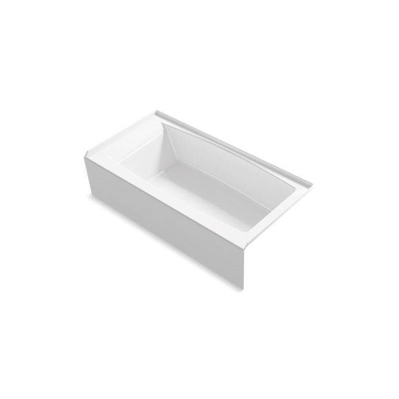 Kohler Entity® 60'' x 30'' alcove bath with integral apron, integral flange and right-hand drain