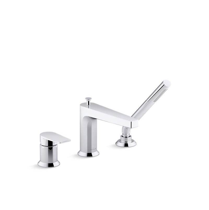 Kohler Taut® 11 gpm deck-mount bath faucet with handshower