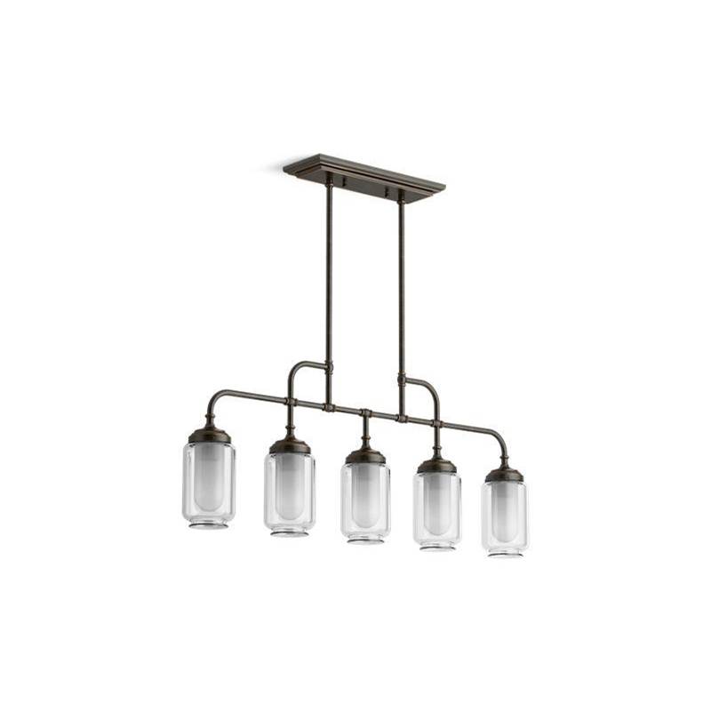 Kohler Artifacts® Five-light linear chandelier