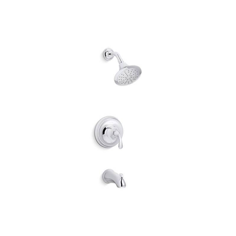 Kohler Forté® Rite-Temp® bath and shower trim with slip-fit spout and 1.75 gpm showerhead