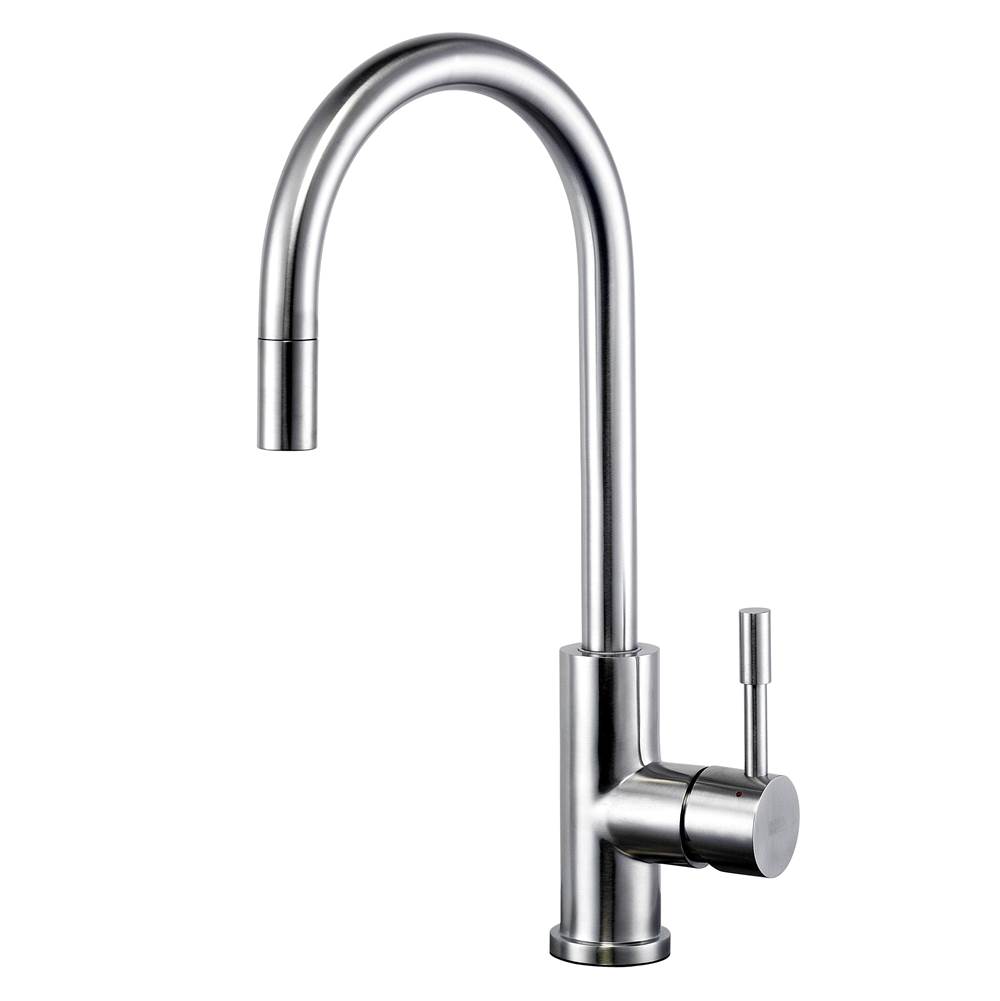 Lenova Canada Pull Down Solid 304 Stainless Steel Kitchen Faucet With 2 Function Spray