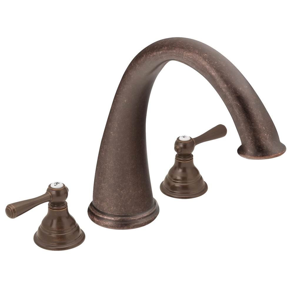 Moen Canada Kingsley Oil Rubbed Bronze Two-Handle High Arc Roman Tub Faucet