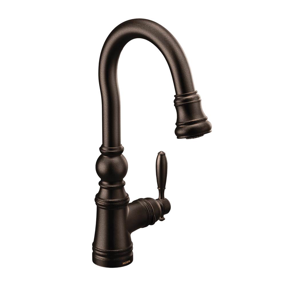 Moen Canada Weymouth Oil Rubbed Bronze One-Handle High Arc Pulldown Bar Faucet