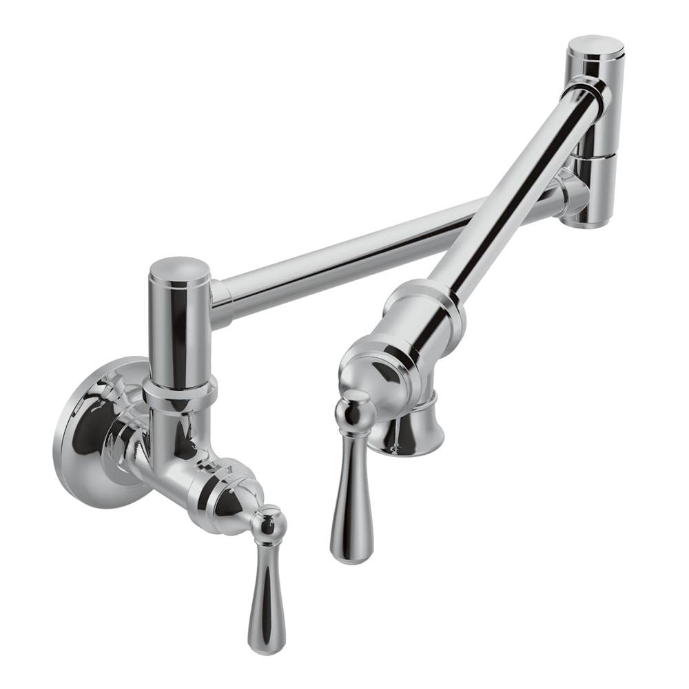 Moen Canada Traditional Pot Filler Chrome Two-Handle Kitchen Faucet