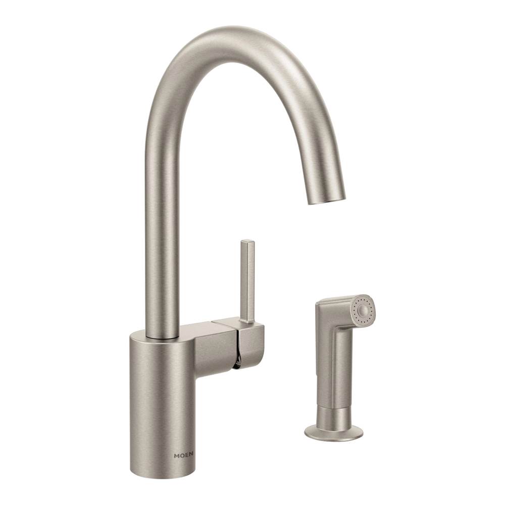 Moen Canada Align Spot Resist Stainless One-Handle High Arc Kitchen Faucet