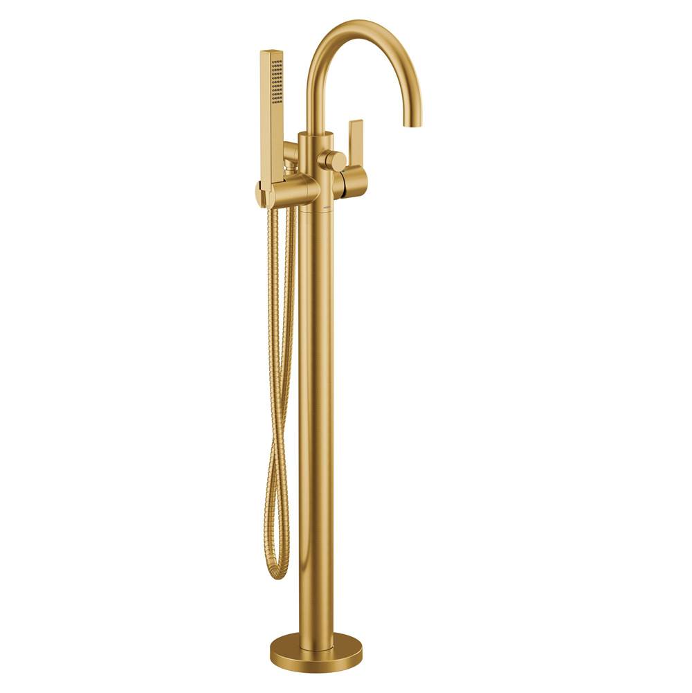 Moen Canada Cia Brushed Gold One-Handle Tub Filler Includes Hand Shower