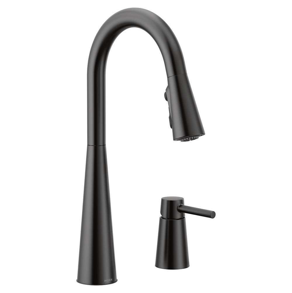 Moen Canada Sleek Matte Black One-Handle High Arc Pulldown Kitchen Faucet