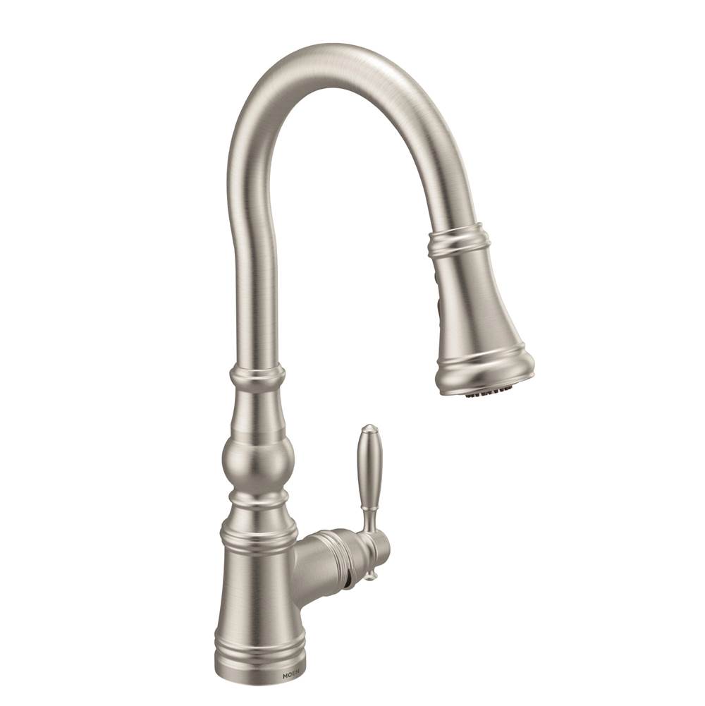 Moen Canada Weymouth Spot Resist Stainless One-Handle High Arc Pulldown Kitchen Faucet
