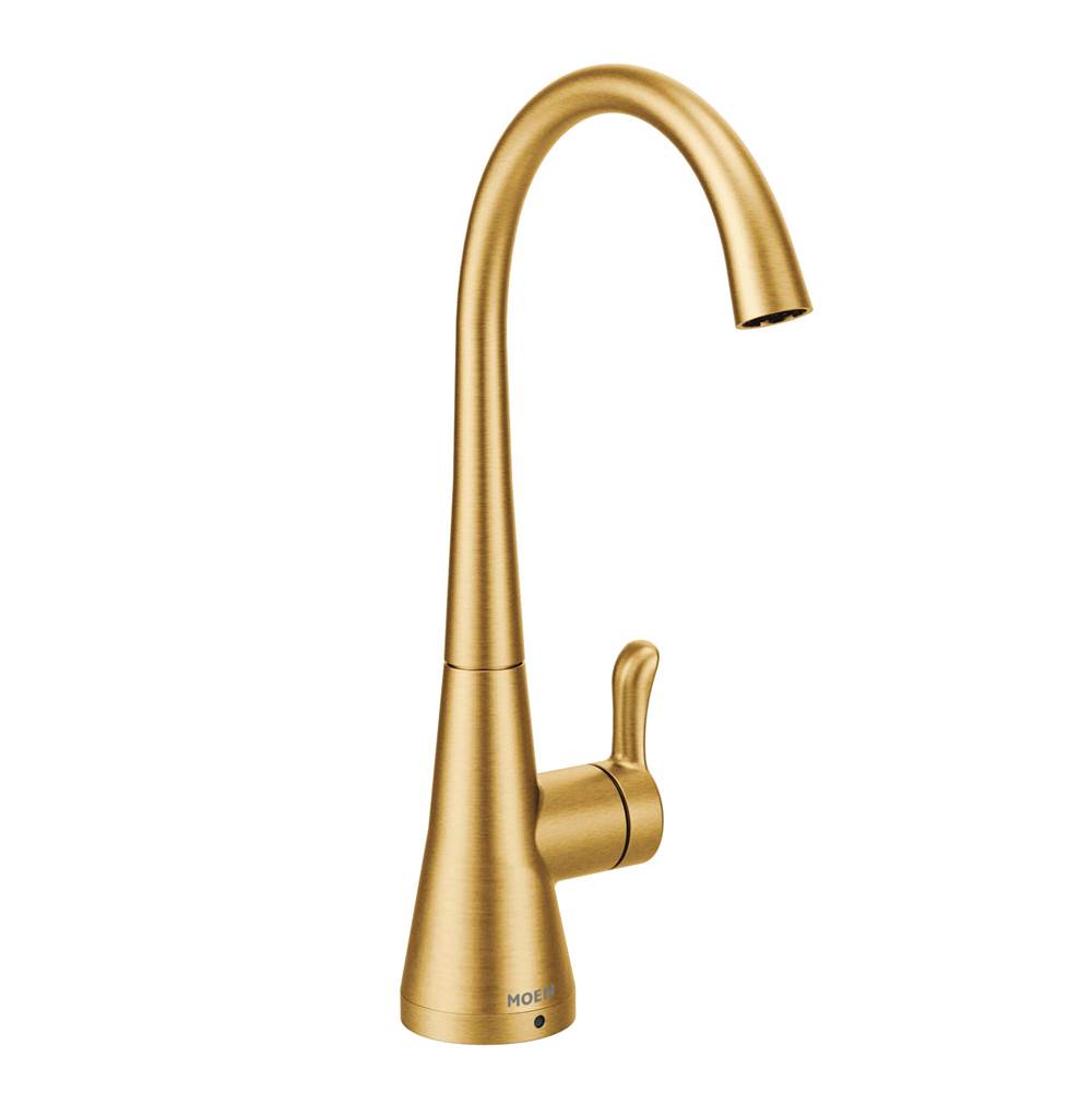 Moen Canada Sip Transitional Brushed Gold One-Handle High Arc Beverage Faucet