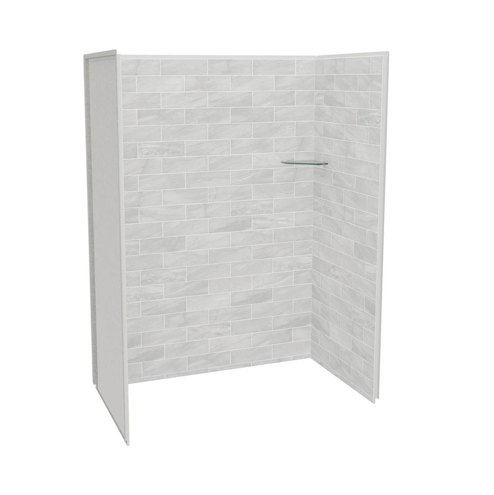 Maax Canada Utile 6032 Composite Direct-to-Stud Three-Piece Alcove Shower Wall Kit in Organik Permafrost