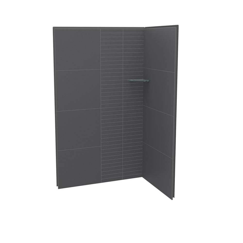 Maax Canada Utile 4832 Composite Direct-to-Stud Two-Piece Corner Shower Wall Kit in Metro Tux