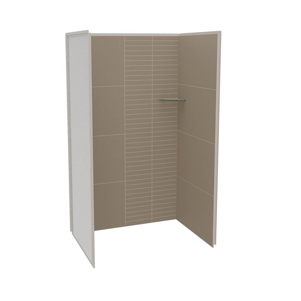 Maax Canada Utile 4832 Composite Direct-to-Stud Three-Piece Alcove Shower Wall Kit in Erosion Taupe