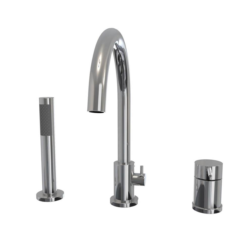 Maax Canada Keros Deckmounted Tub Faucet with Handshower in Chrome