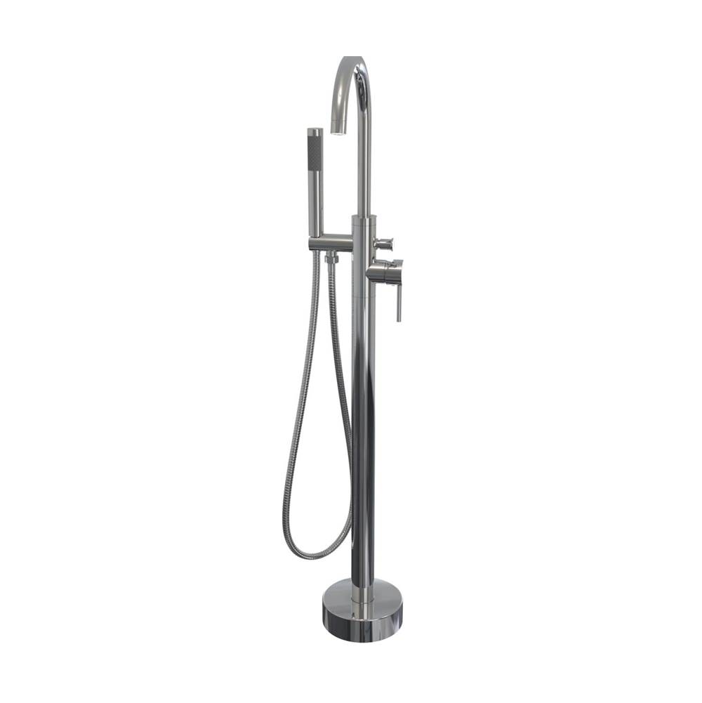 Maax Canada Linosa Freestanding Tub Faucet with Handshower in Chrome