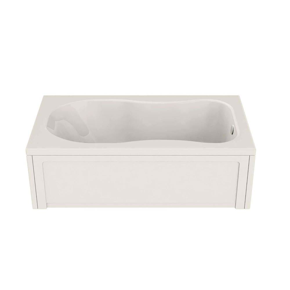 Maax Canada Topaz 59.75 in. x 32.125 in. Alcove Bathtub with Hydromax System End Drain in Biscuit