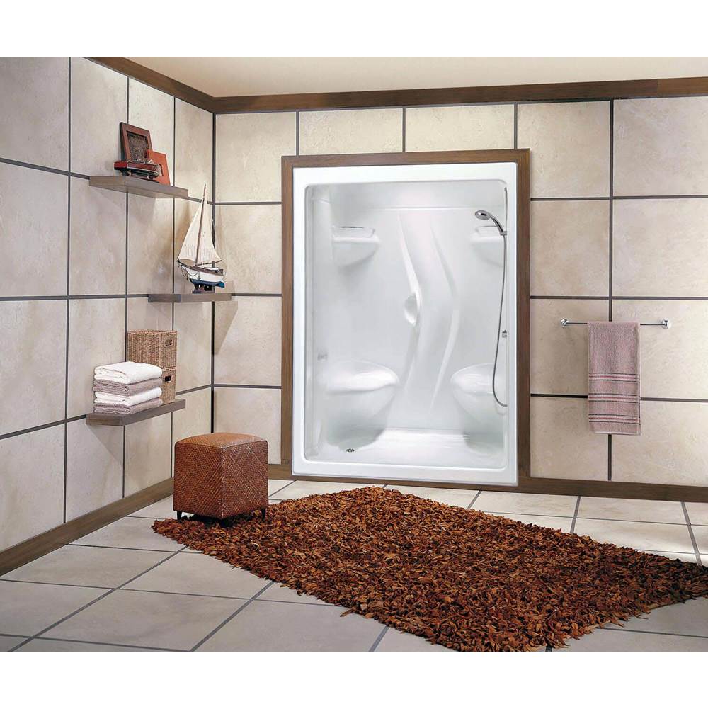 Maax Canada Stamina 60-I 59.5 in. x 35.75 in. x 85.25 in. 3-piece Shower with Left Seat, Left Drain in White