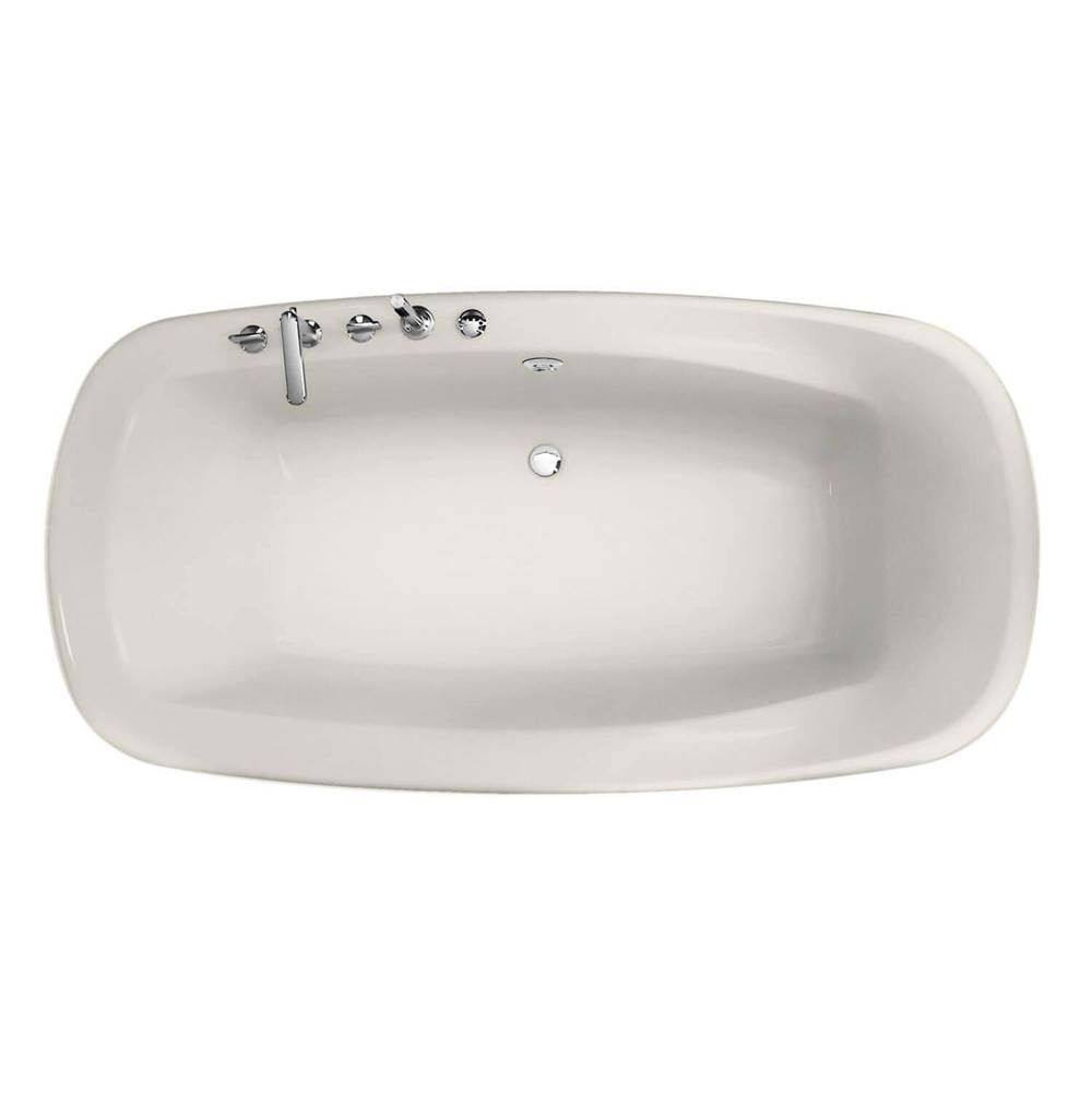Maax Canada Eterne 72 in. x 41.75 in. Drop-in Bathtub with Center Drain in Biscuit