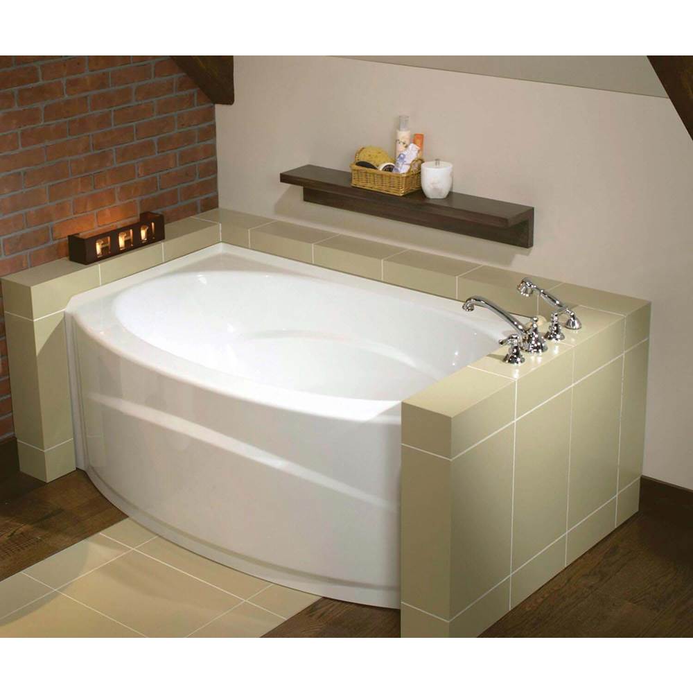 Maax Canada Islander AFR - DTF 60 in. x 38 in. Alcove Bathtub with Whirlpool System Right Drain in White
