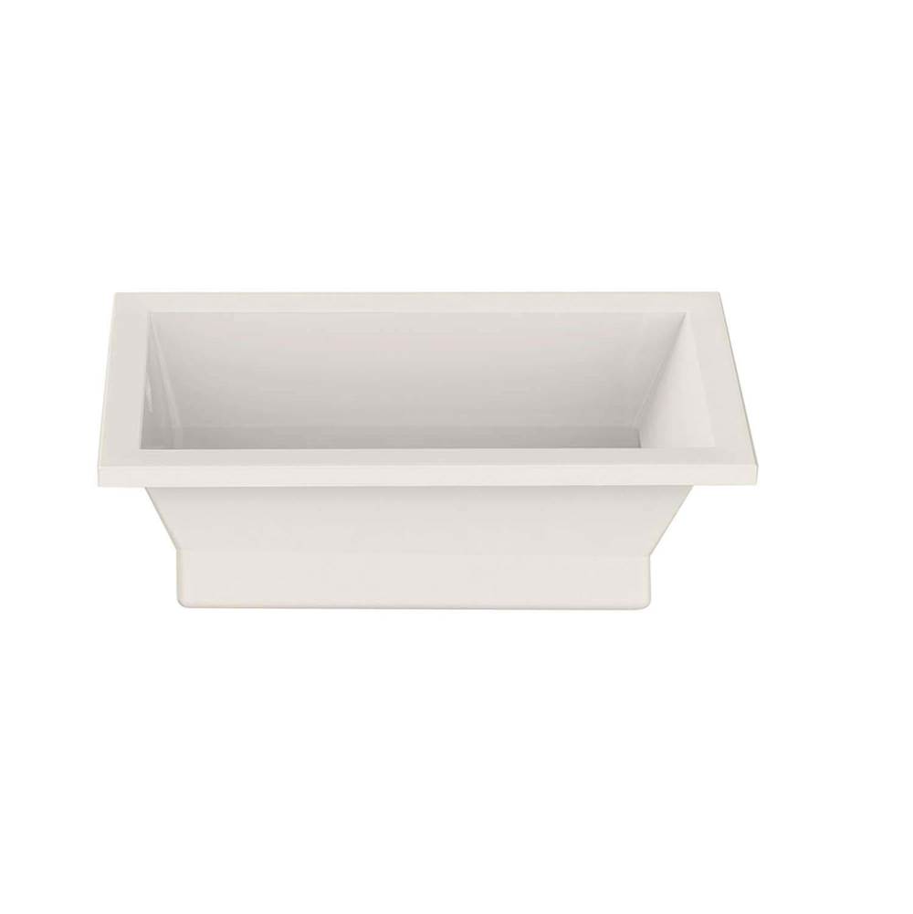 Maax Canada Aiiki 72 in. x 36 in. Drop-in Bathtub with Hydrofeel System End Drain in Biscuit