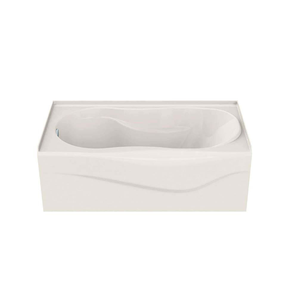 Maax Canada Vichy 59.875 in. x 33.375 in. Alcove Bathtub with Combined Whirlpool/Aeroeffect System Right Drain in Biscuit