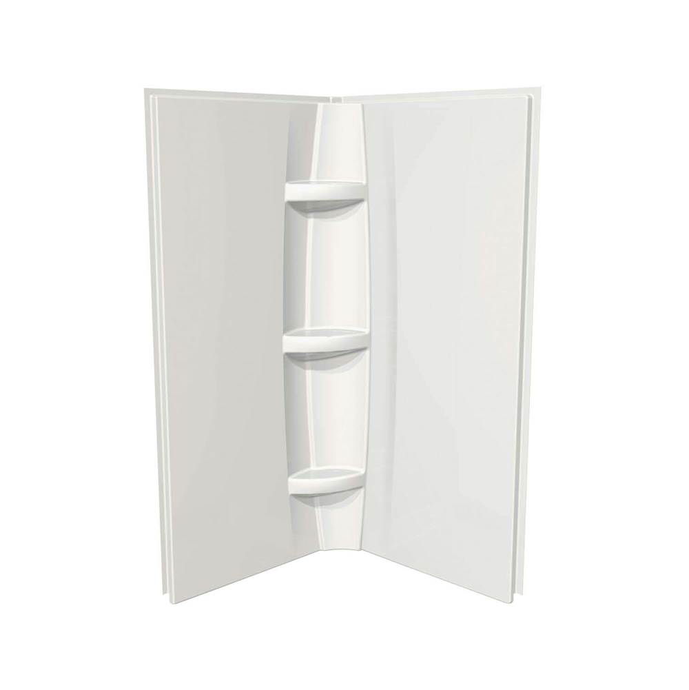 Maax Canada 38 in. x 1.5 in. x 72 in. Direct to Stud Two Wall Set in White