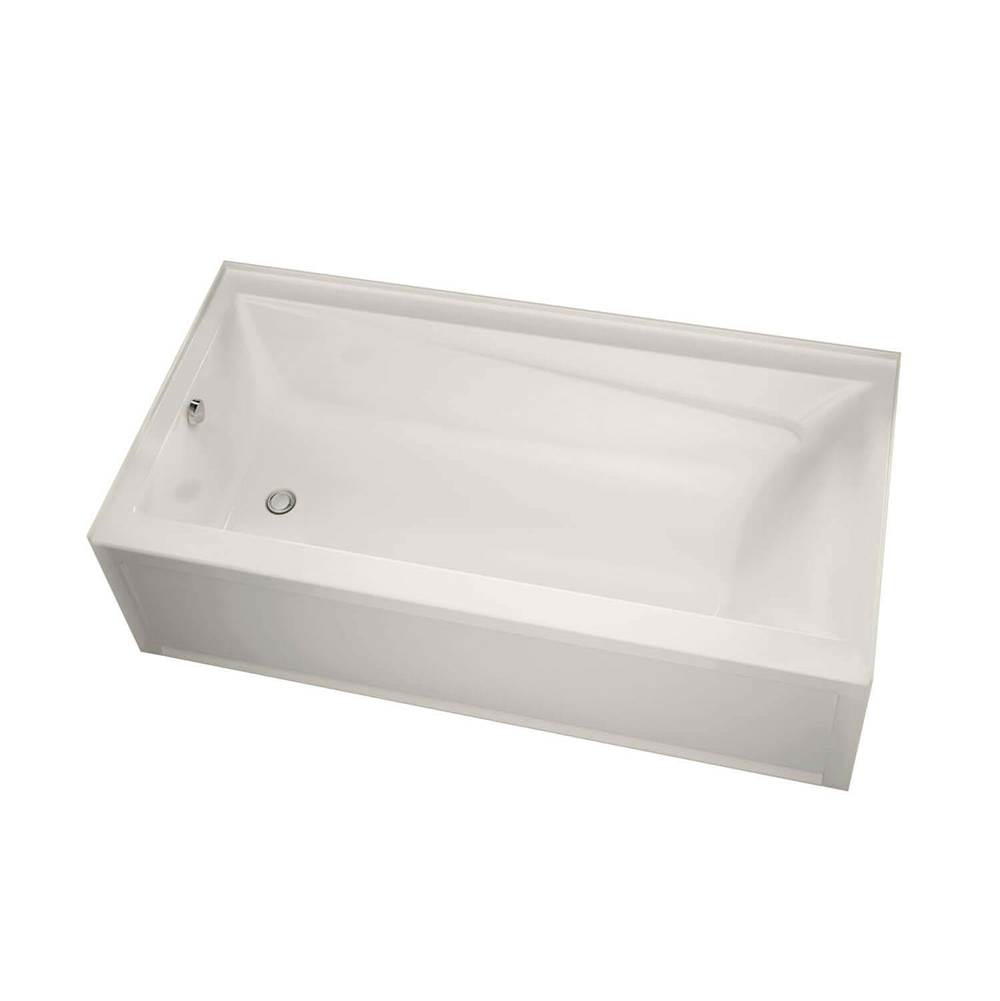 Maax Canada Exhibit IFS AFR 59.75 in. x 32 in. Alcove Bathtub with Whirlpool System Left Drain in Biscuit
